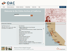 Tablet Screenshot of findaid.oac.cdlib.org
