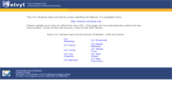 Desktop Screenshot of melvyl1.cdlib.org