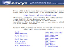 Tablet Screenshot of melvyl1.cdlib.org