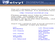 Tablet Screenshot of melvyl.cdlib.org